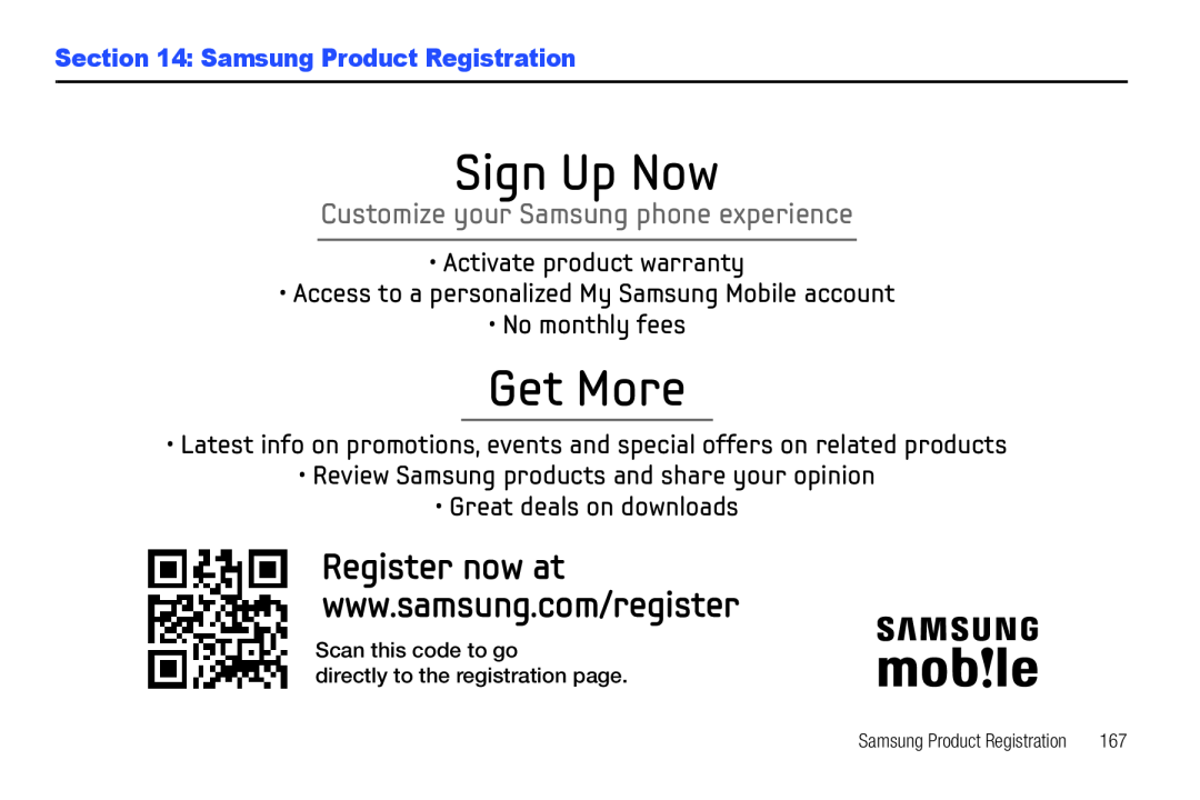 Section 14: Samsung Product Registration Galaxy Player 4.0