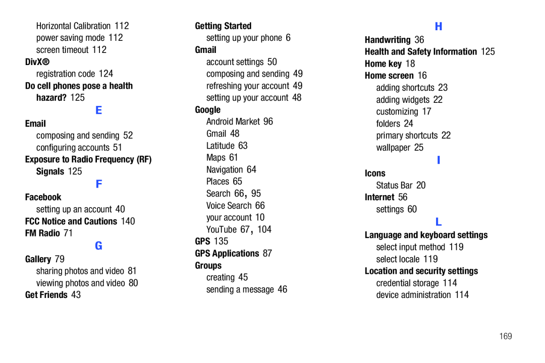 Language and keyboard settings Galaxy Player 4.0