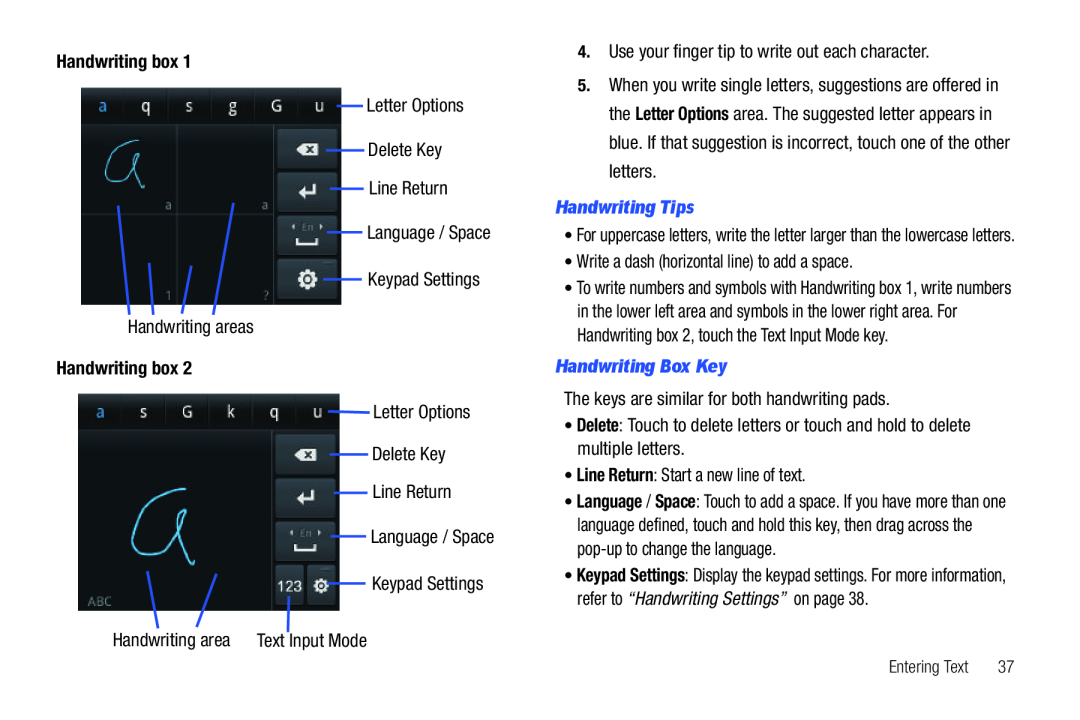 Letter Options Galaxy Player 4.0