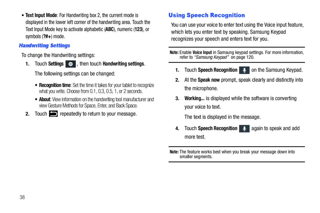 Using Speech Recognition