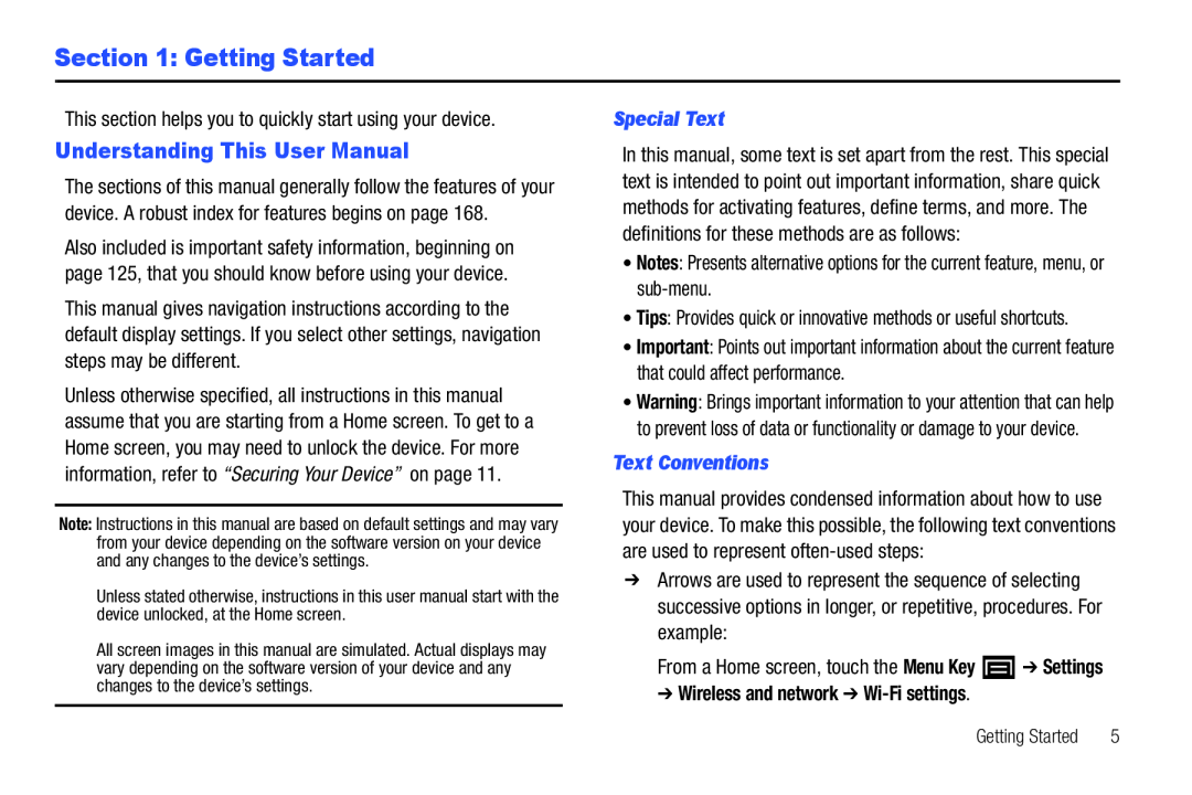 Understanding This User Manual Galaxy Player 4.0