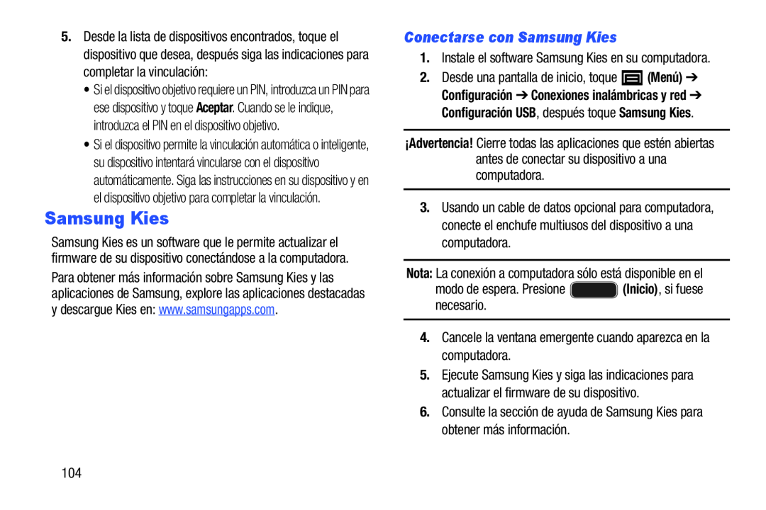 Conectarse con Samsung Kies Samsung Kies