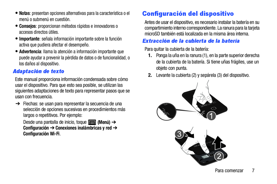 Extracción de la cubierta de la batería Galaxy Player 4.0