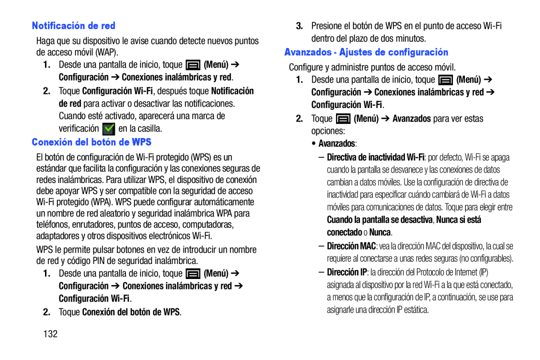 Avanzados - Ajustes de configuración Galaxy Player 4.0