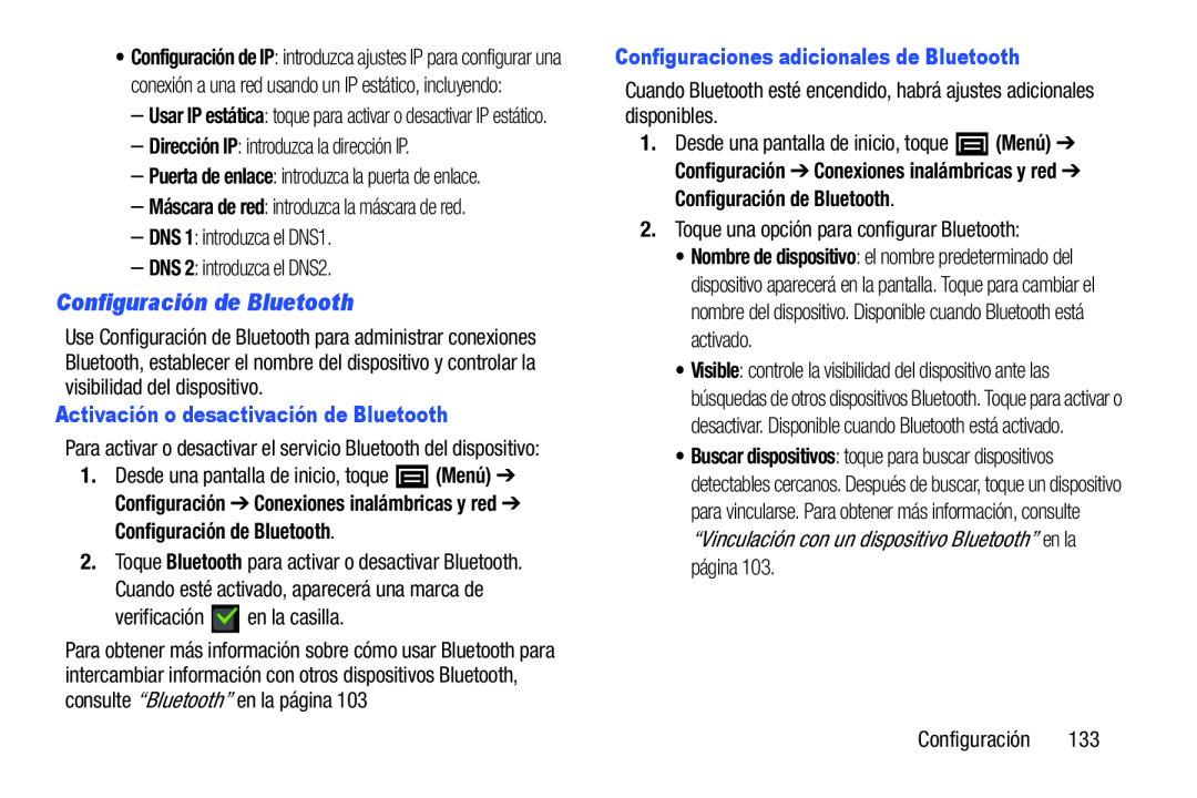 Configuración de Bluetooth