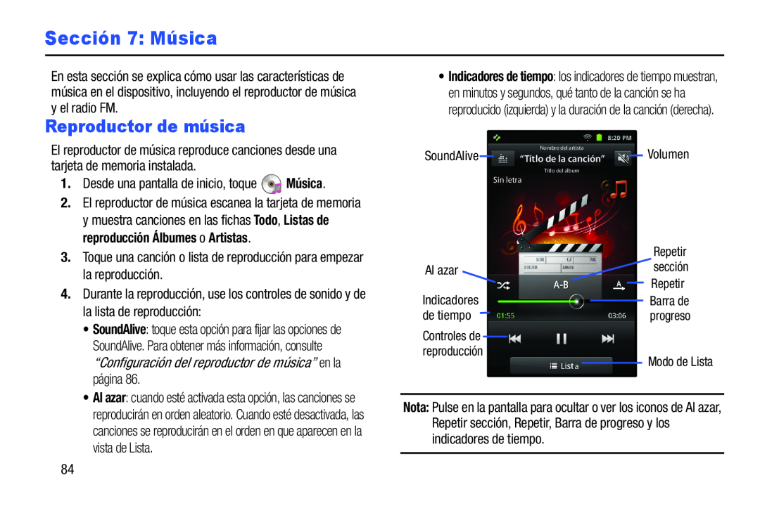 Reproductor de música Galaxy Player 4.0