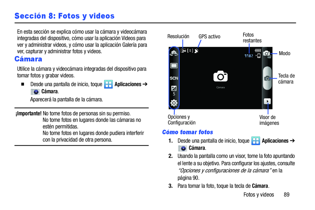 Cómo tomar fotos Sección 8: Fotos y videos