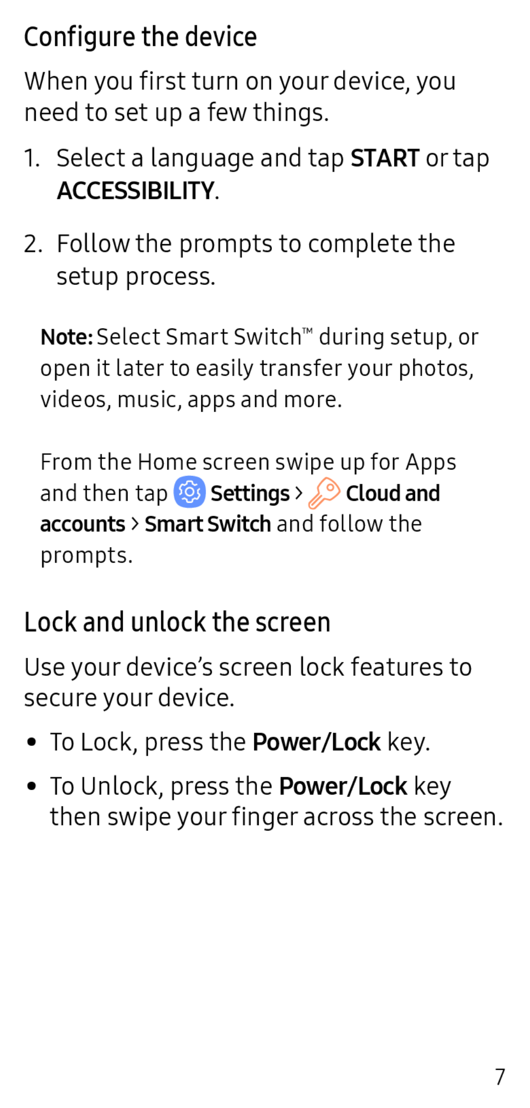 Lock and unlock the screen Galaxy S9 MetroPCS
