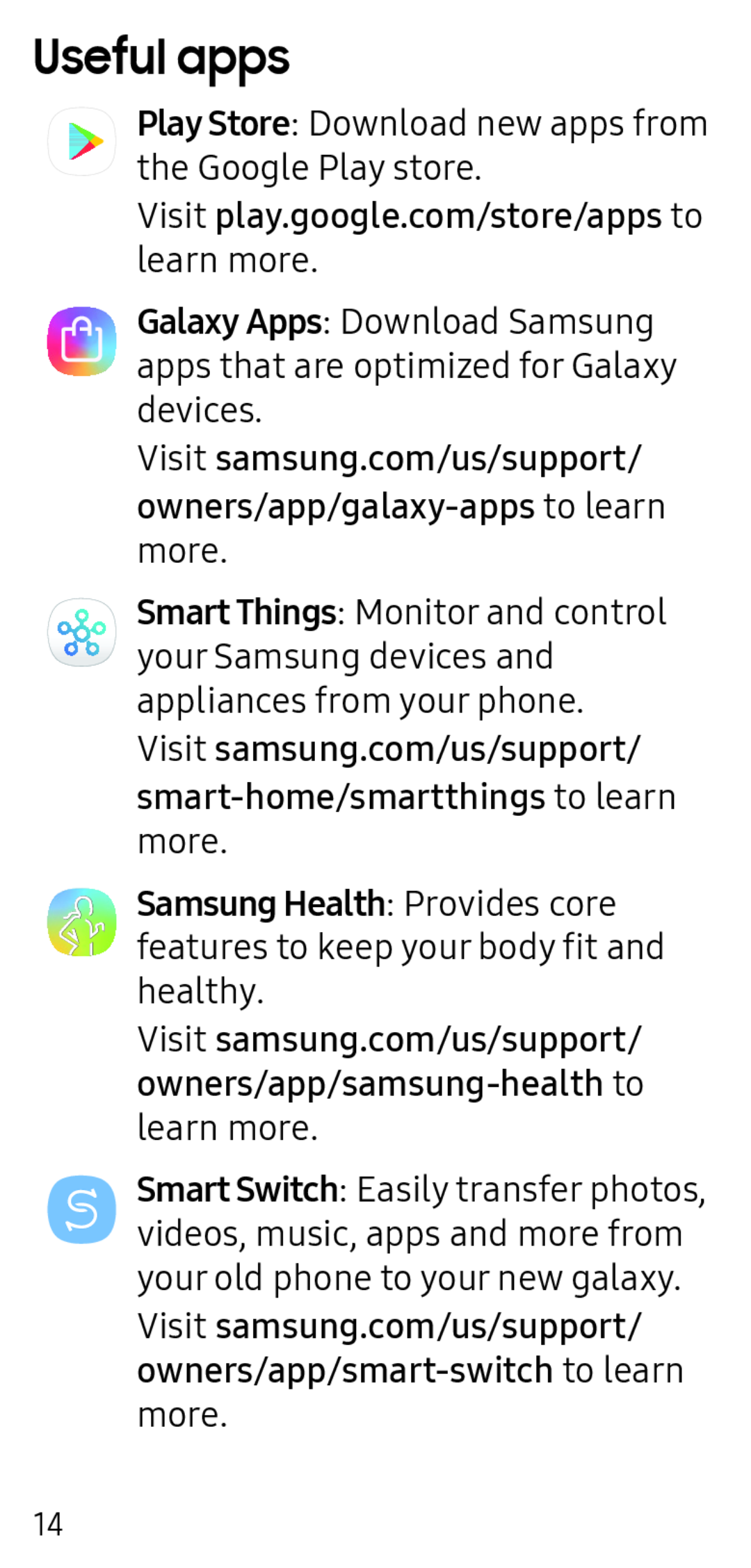 Useful apps Galaxy S9+ Spectrum Mobile