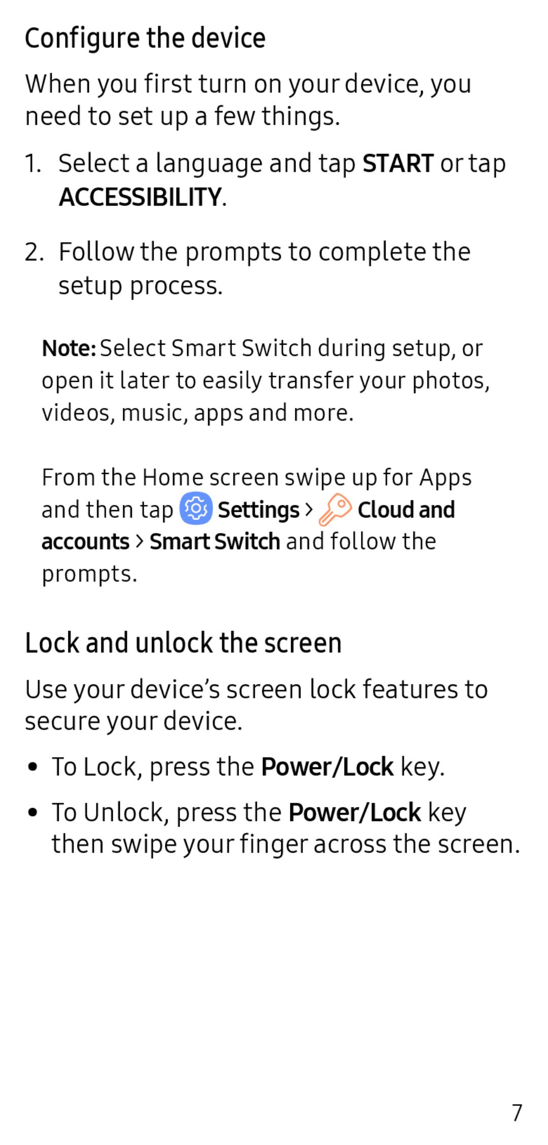 Lock and unlock the screen Galaxy S9+ Spectrum Mobile