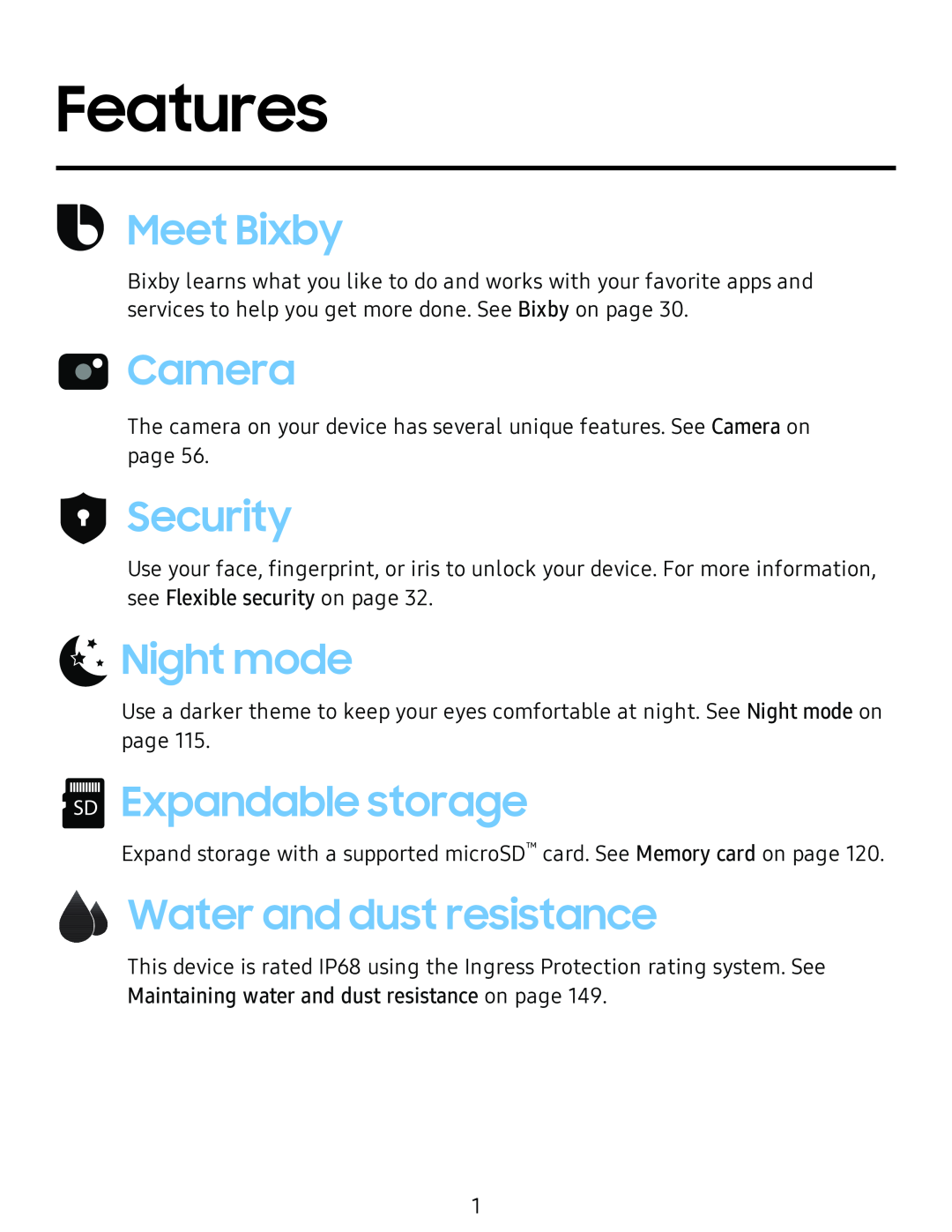 Water and dust resistance Galaxy S8 Boost