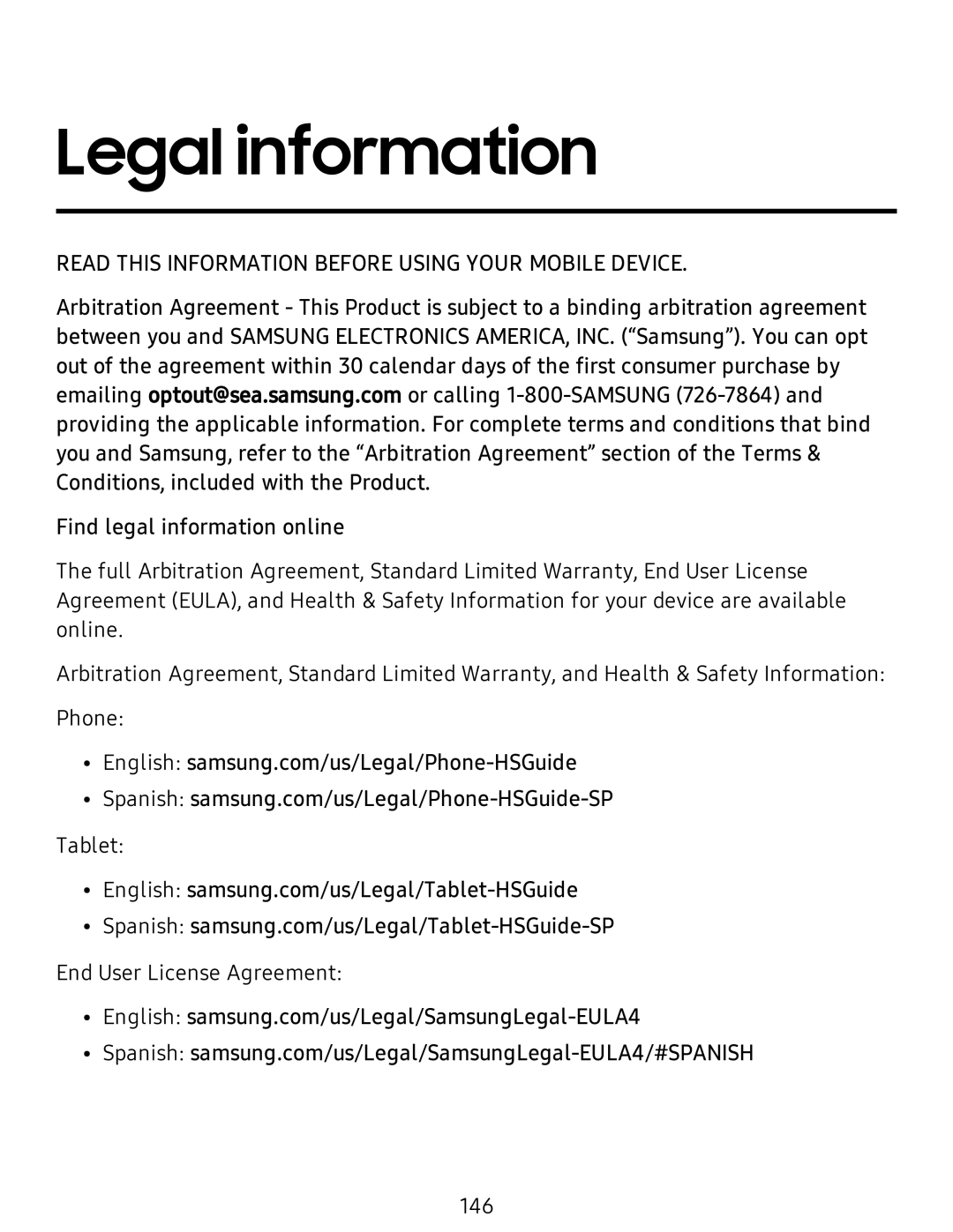 Legal information