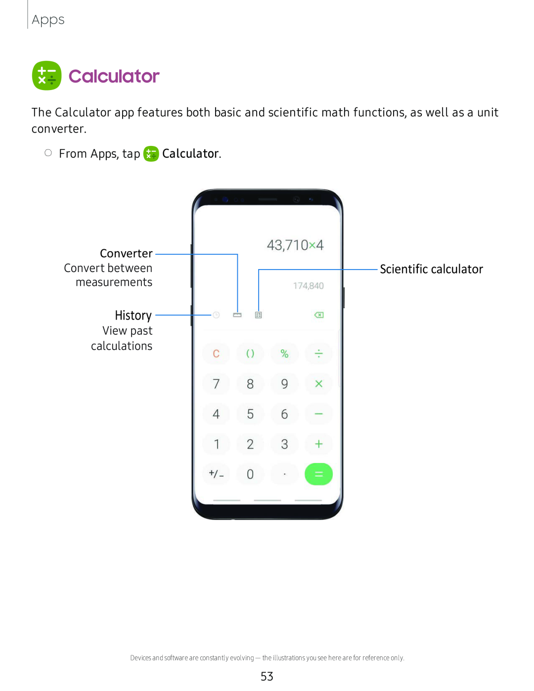 Calculator Galaxy S8 Boost