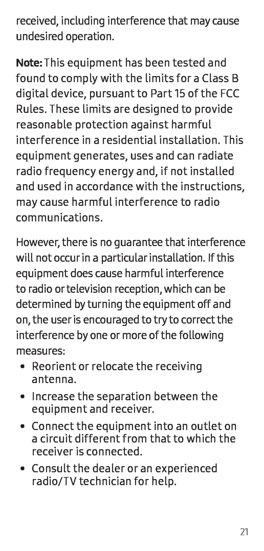 received, including interference that may cause undesired operation Galaxy S7 Unlocked