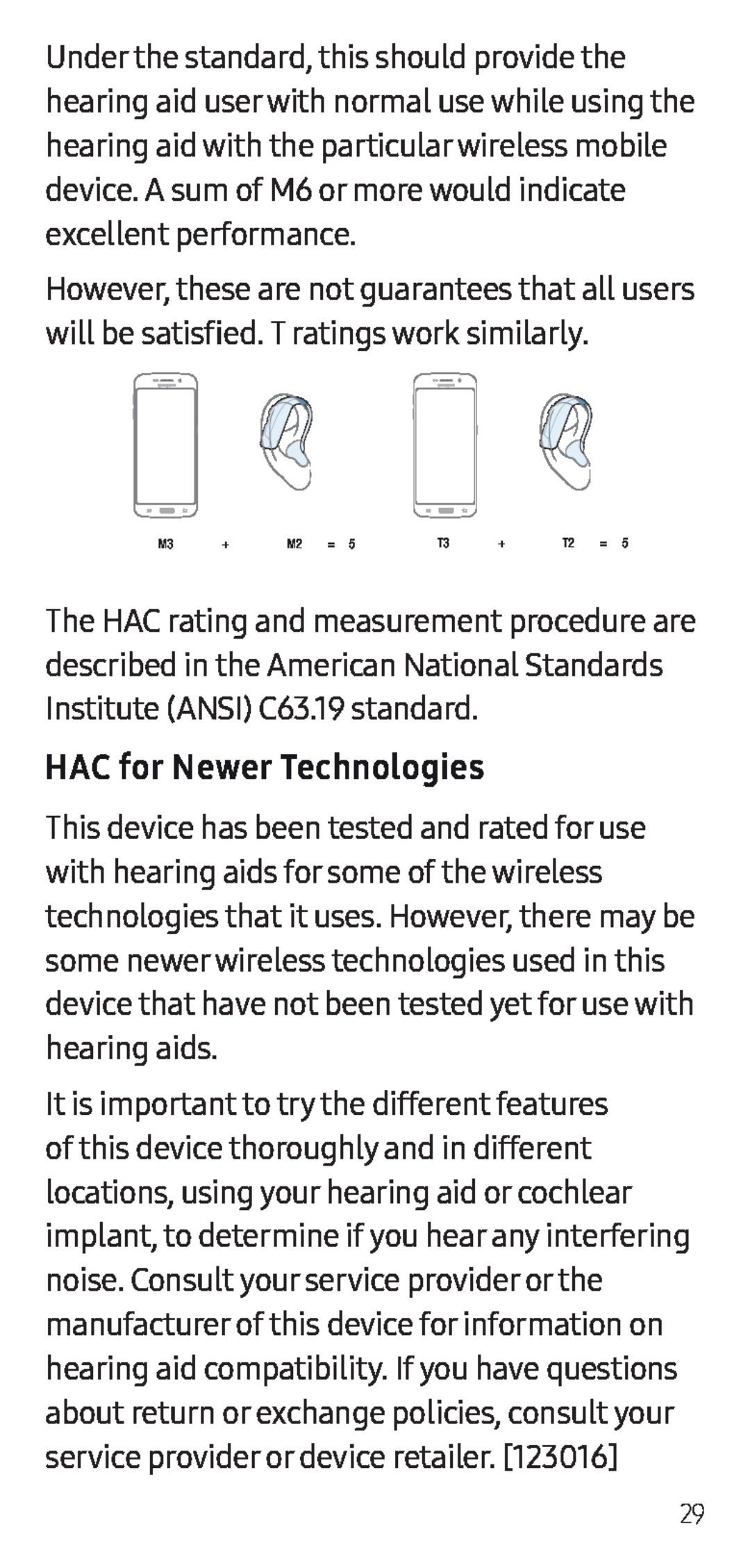 HAC for Newer Technologies