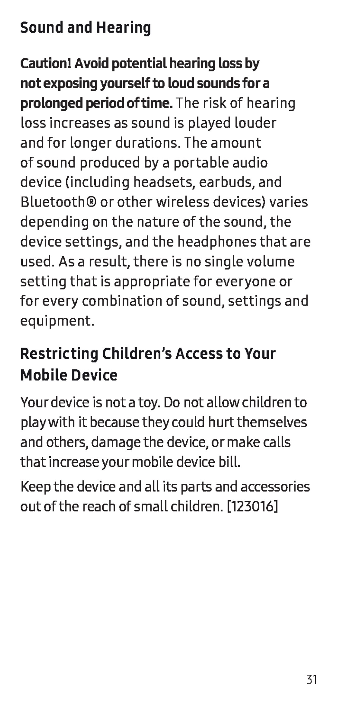 Sound and Hearing Galaxy S7 Unlocked