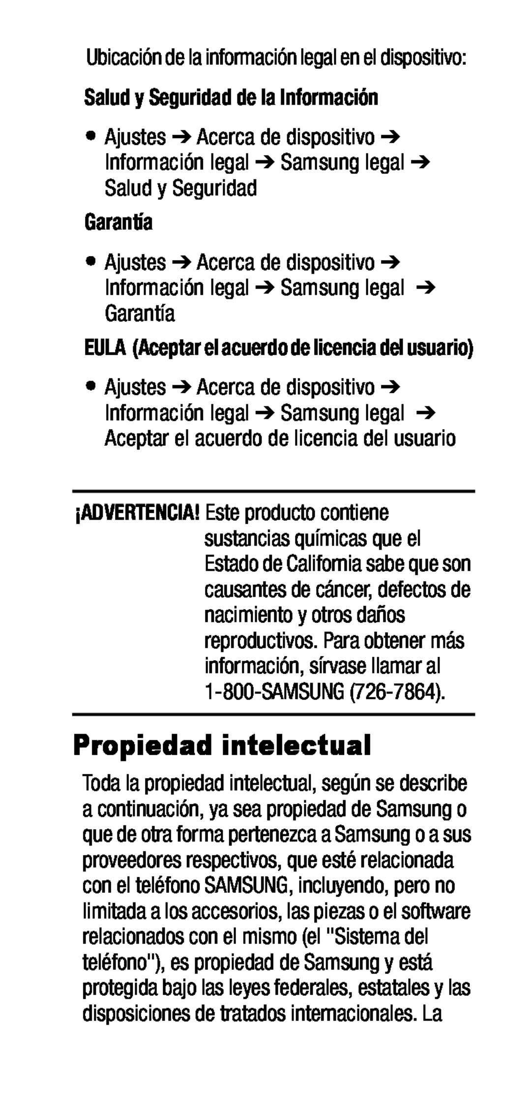 Propiedad intelectual Galaxy S7 Metro PCS