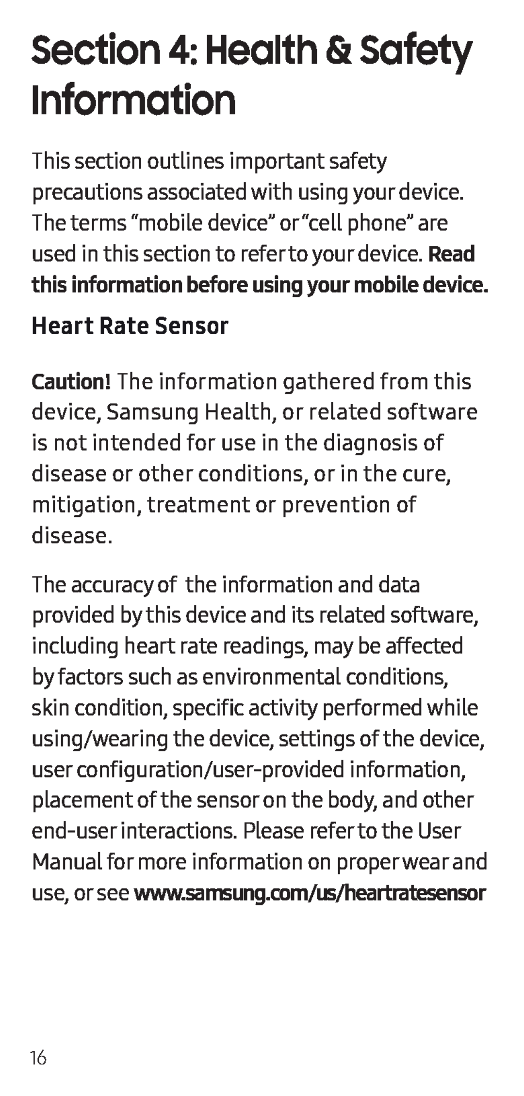 Heart Rate Sensor Galaxy S7 Active AT&T