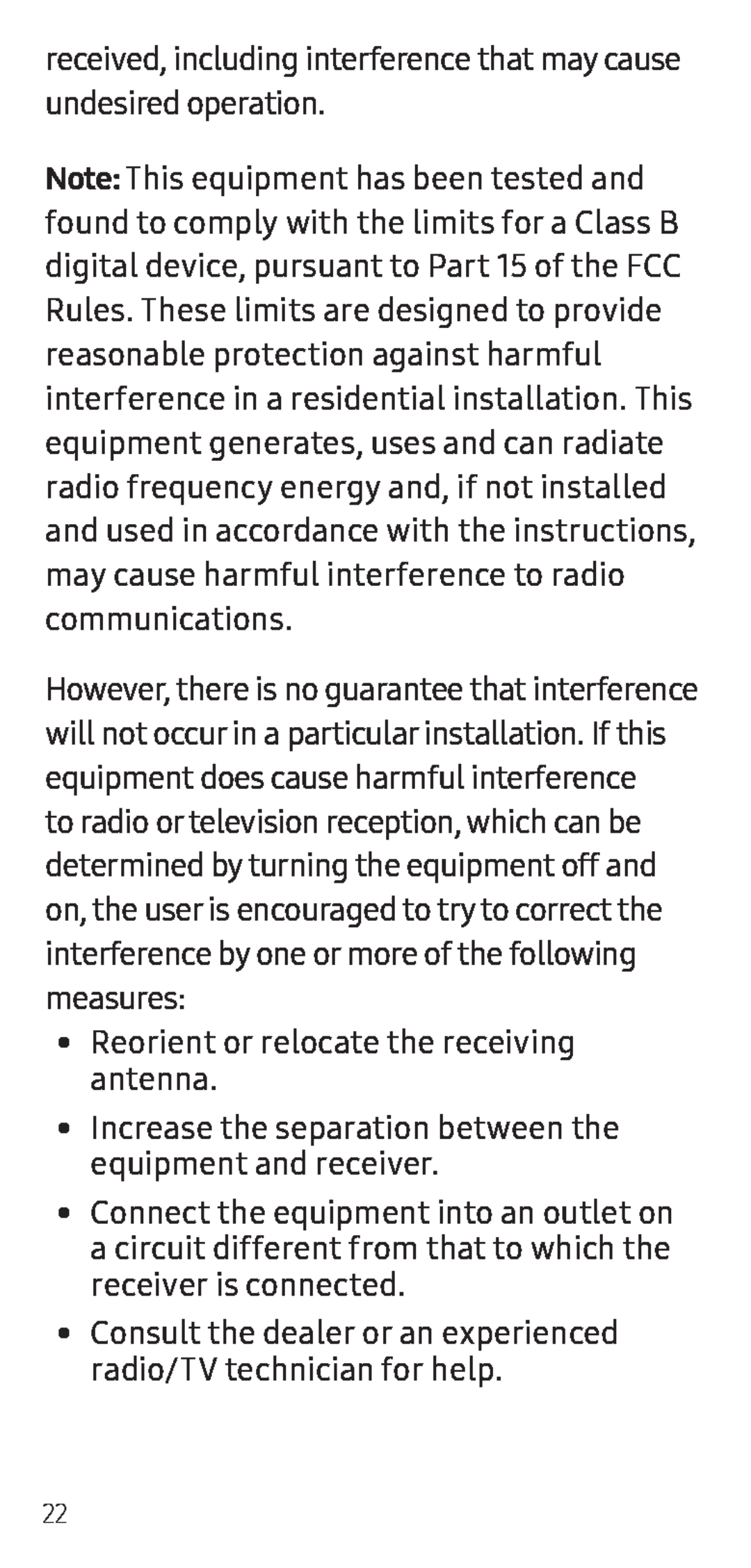 received, including interference that may cause undesired operation Galaxy S7 Active AT&T