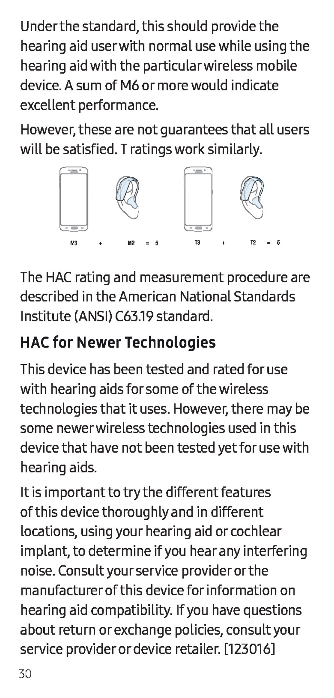 HAC for Newer Technologies