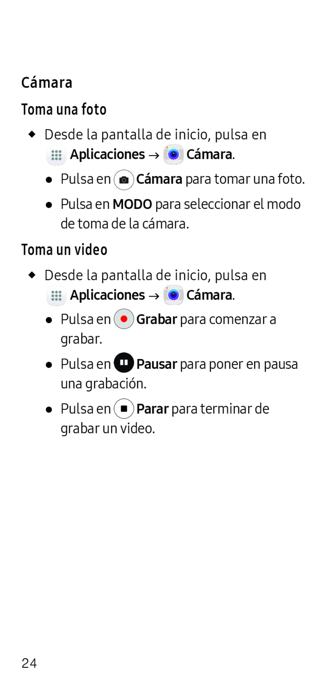 Toma un video Galaxy S6 Metro PCS