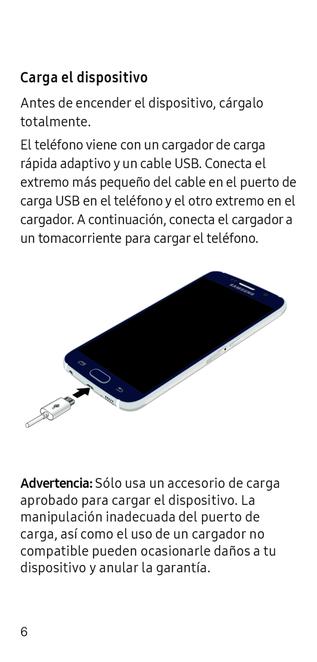 Carga el dispositivo Galaxy S6 Metro PCS