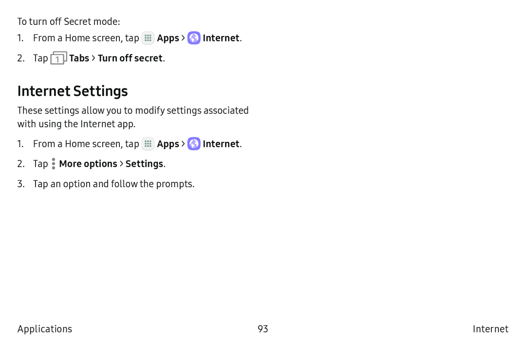 Internet Settings Galaxy S6 Unlocked