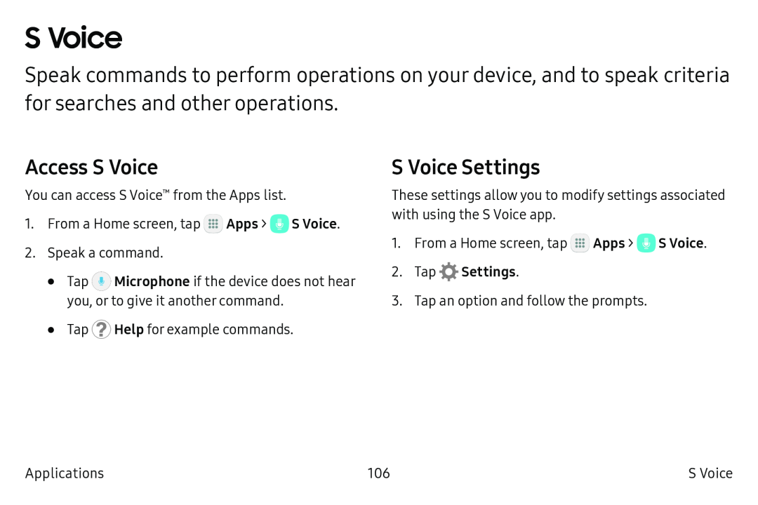 S Voice Galaxy S6 T-Mobile