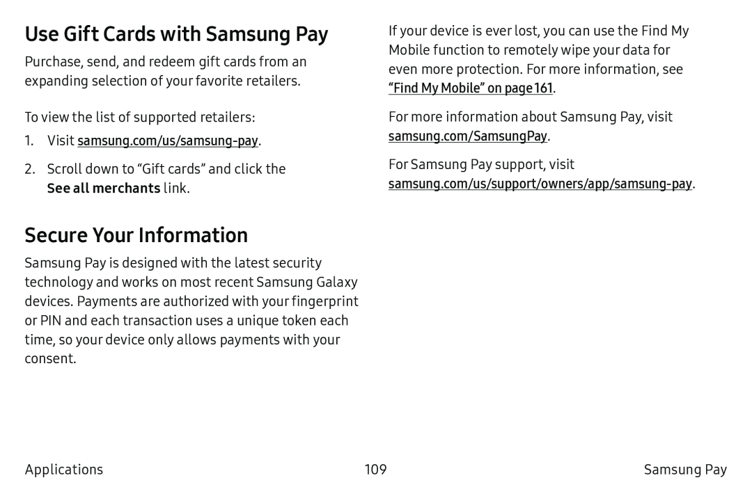 Use Gift Cards with Samsung Pay Secure Your Information