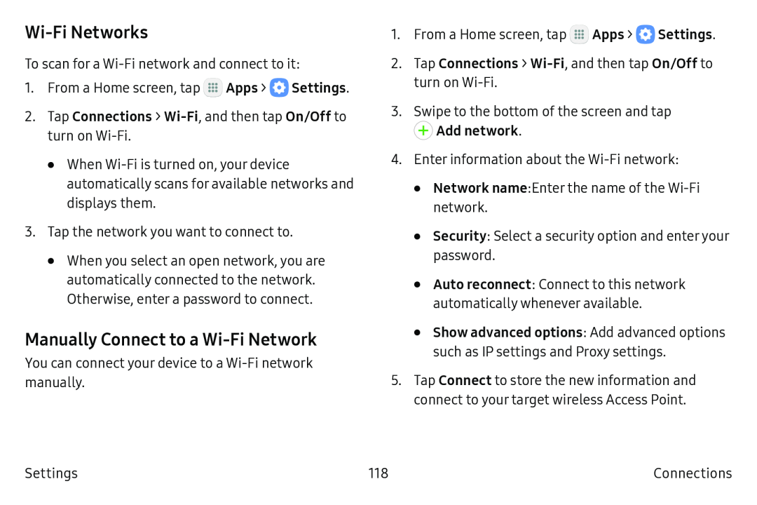 Manually Connect to a Wi-FiNetwork Galaxy S6 T-Mobile