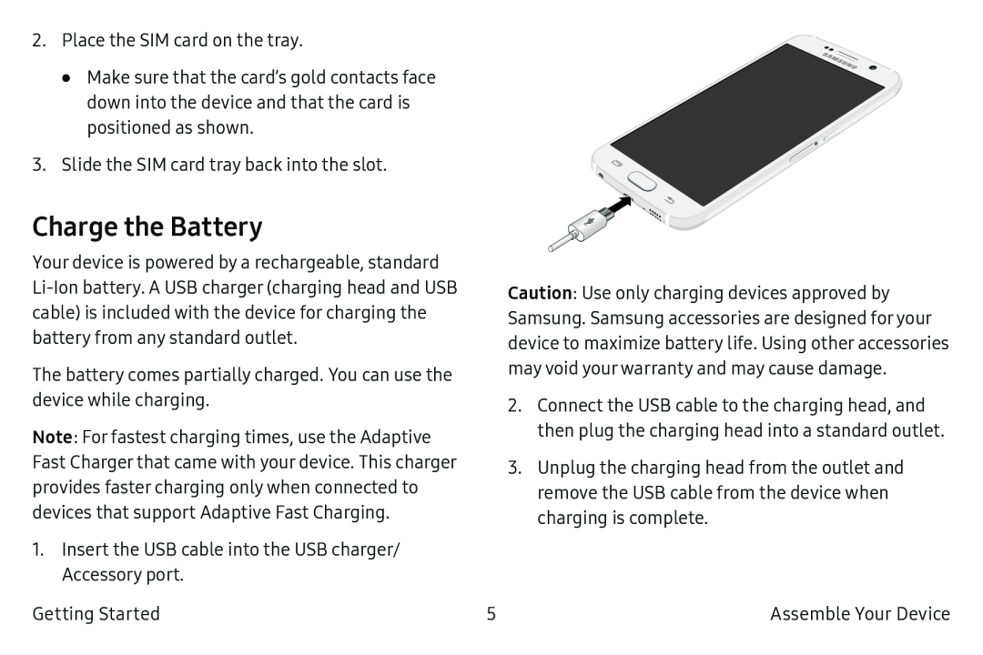 Charge the Battery Galaxy S6 T-Mobile