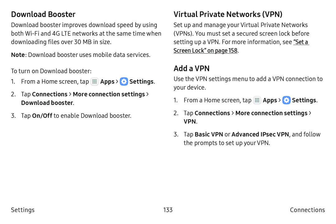 Virtual Private Networks (VPN) Galaxy S6 T-Mobile