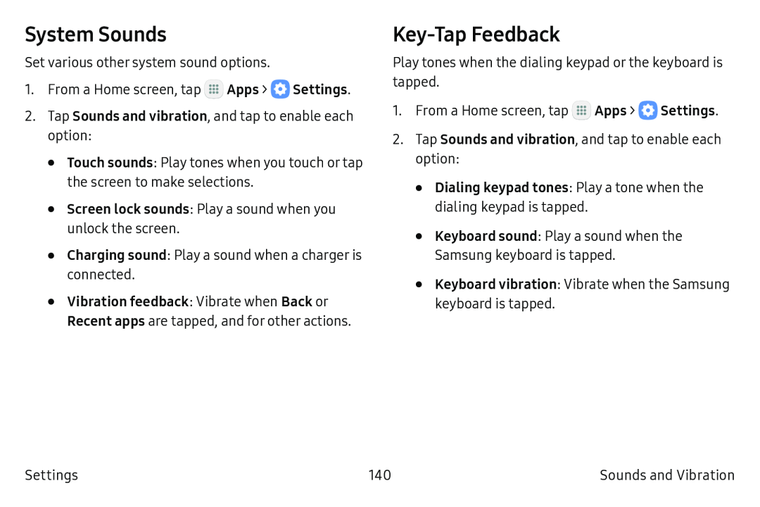 System Sounds Key-TapFeedback