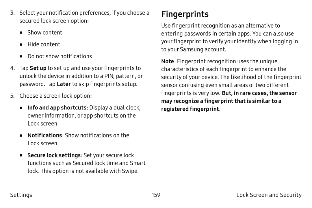 Fingerprints Galaxy S6 T-Mobile