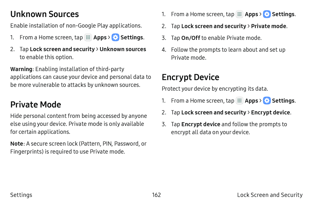 Encrypt Device Galaxy S6 Unlocked