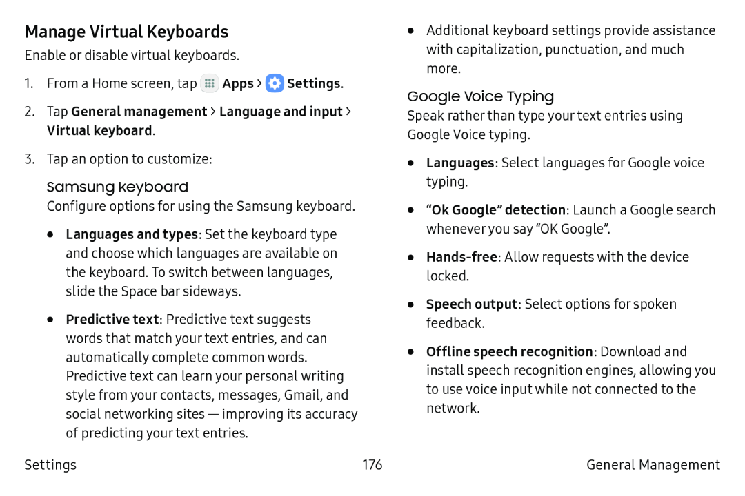 Manage Virtual Keyboards Galaxy S6 Unlocked