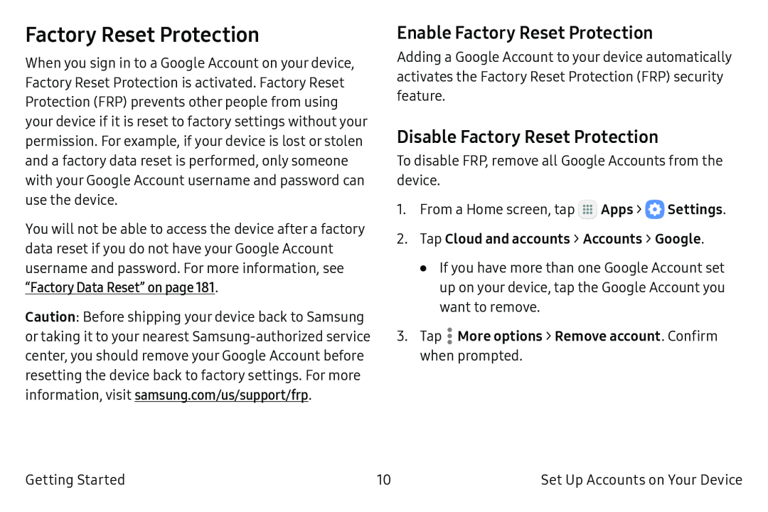 Disable Factory Reset Protection Galaxy S6 T-Mobile