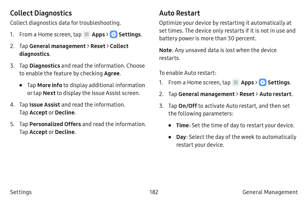 Collect Diagnostics Galaxy S6 Unlocked