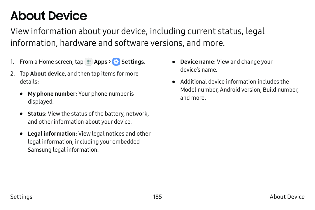 About Device Galaxy S6 T-Mobile