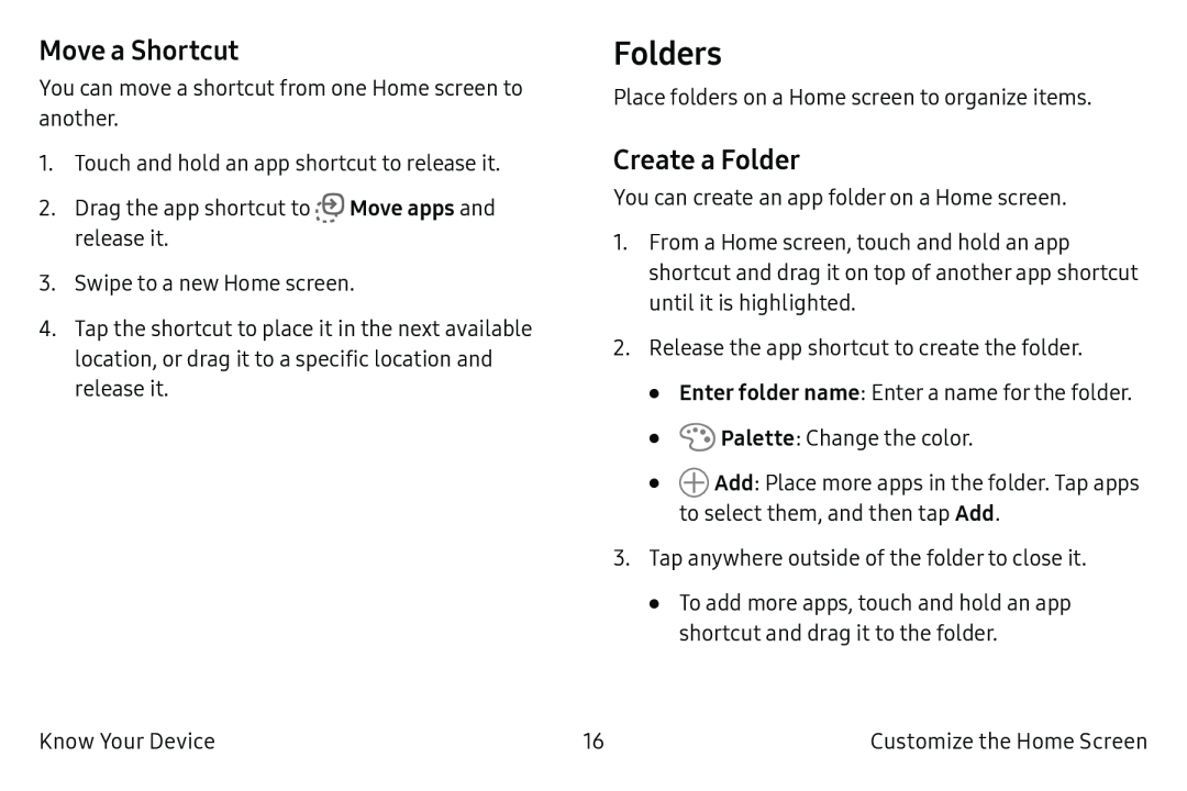 Create a Folder Galaxy S6 T-Mobile