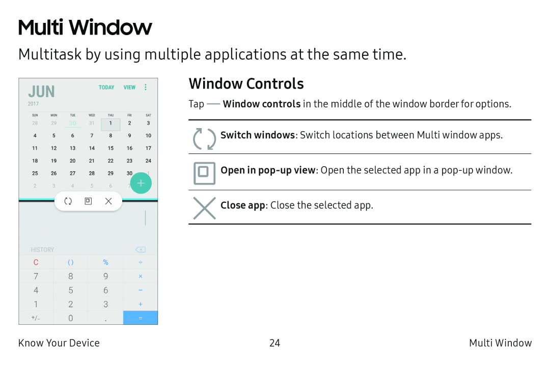 Multitask by using multiple applications at the same time Galaxy S6 T-Mobile