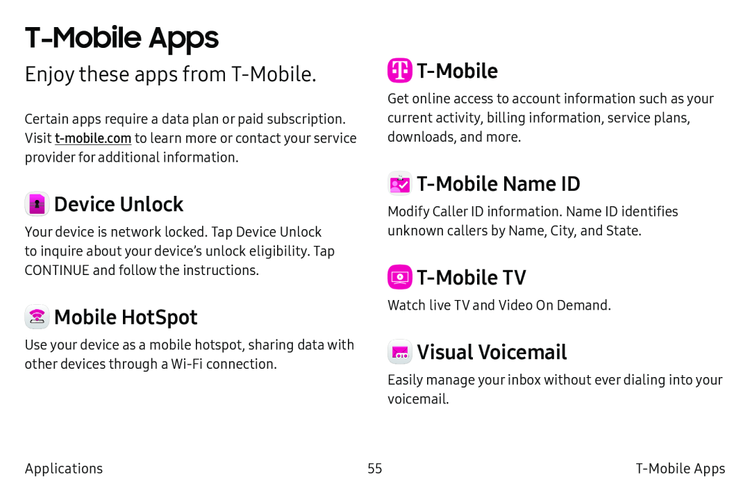 Enjoy these apps from T-Mobile Galaxy S6 T-Mobile