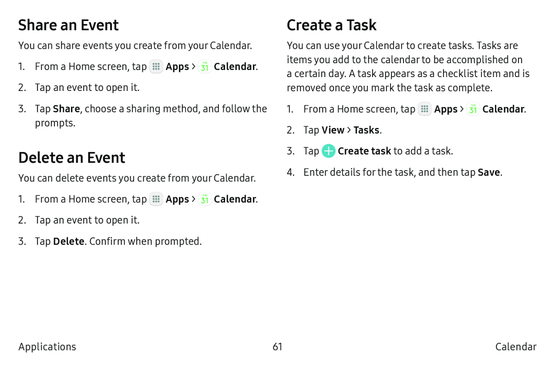 Create a Task Galaxy S6 T-Mobile