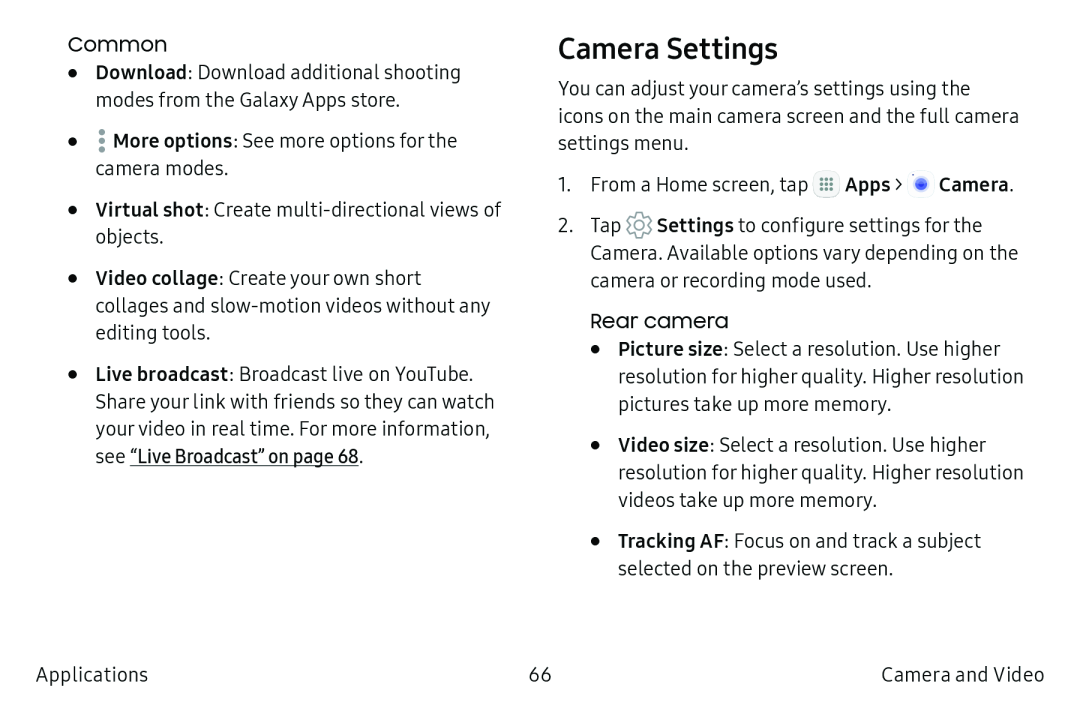 Camera Settings Galaxy S6 T-Mobile