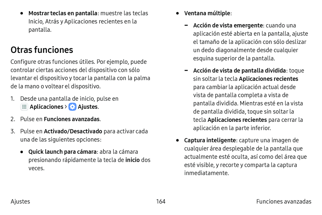 Otras funciones