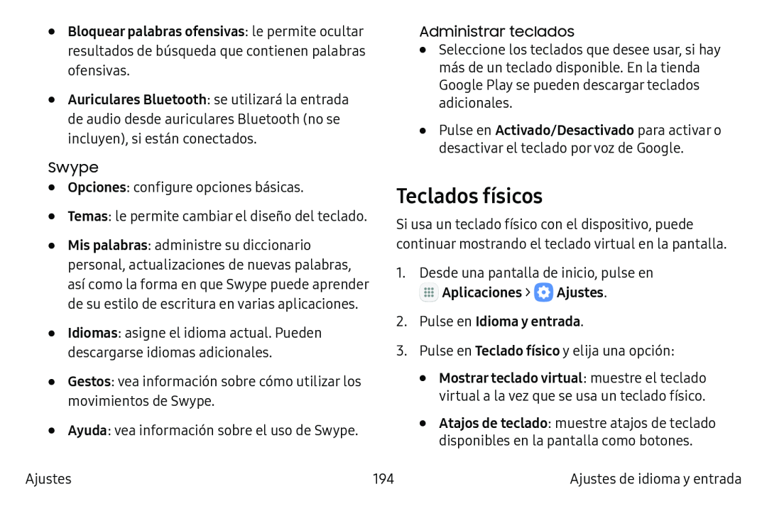 Teclados físicos Galaxy S6 Edge Verizon