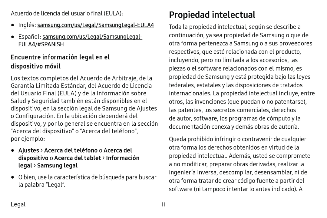 Propiedad intelectual Galaxy S6 Edge Verizon