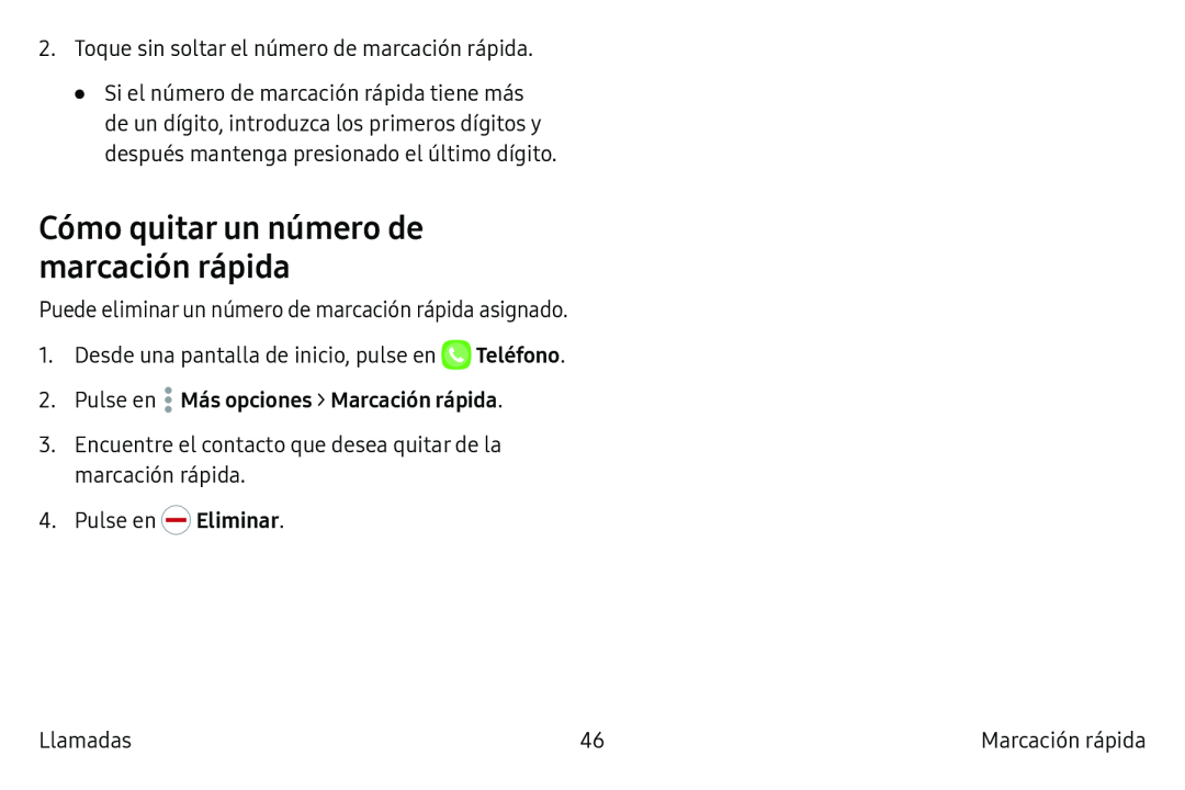 Cómo quitar un número de marcación rápida