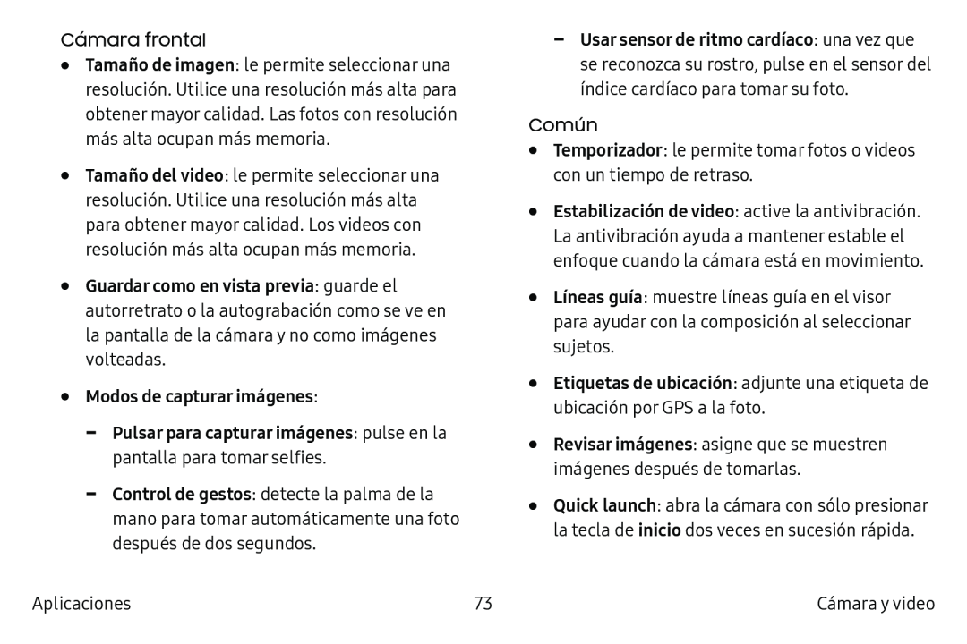 -- Pulsar para capturar imágenes: pulse en la pantalla para tomar selfies Galaxy S6 Edge Verizon