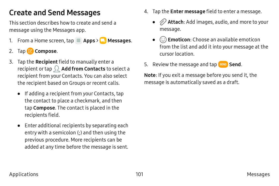 Create and Send Messages